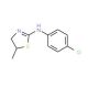 (4-Chloro-phenyl)-(5-methyl-4,5-dihydro-thiazol-2-yl)-amine (CAS 75220-48-3) - chemical structure image