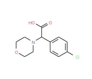 (4-Chloro-phenyl)-morpholin-4-yl-acetic acid - chemical structure image