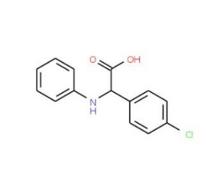 (4-Chloro-phenyl)-phenylamino-acetic acid - chemical structure image