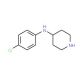 (4-Chloro-phenyl)-piperidin-4-yl-amine - chemical structure image