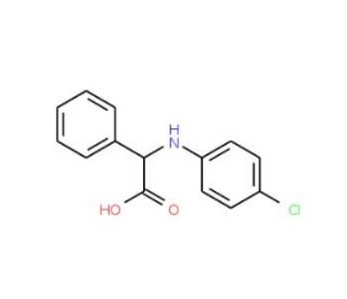(4-Chloro-phenylamino)-phenyl-acetic acid - chemical structure image