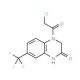 4-(chloroacetyl)-7-(trifluoromethyl)-3,4-dihydroquinoxalin-2(1H)-one - chemical structure image