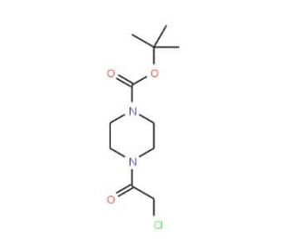 4-Chloroacetyl-piperazine-1-carboxylic acid tert-butyl ester (CAS 190001-40-2) - chemical structure image