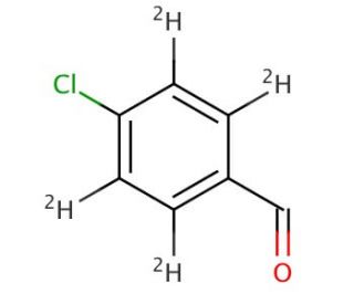 4-Chlorobenzaldehyde-2,3,5,6-d4 (CAS 62285-59-0) - chemical structure image