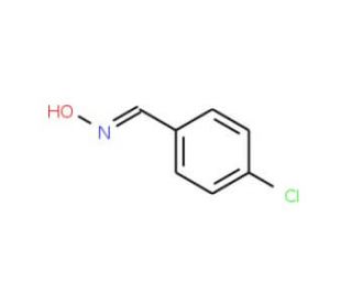4-Chlorobenzenecarbaldehyde oxime (CAS 3848-36-0) - chemical structure image