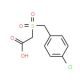 [(4-Chlorobenzyl)sulfonyl]acetic acid (CAS 118672-20-1) - chemical structure image