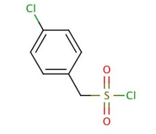 4-Chlorobenzylsulfonyl chloride (CAS 6966-45-6) - chemical structure image