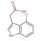 4-Chloroindole-3-acetic Acid (CAS 2519-61-1) - chemical structure image