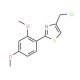 4-(chloromethyl)-2-(2,4-dimethoxyphenyl)-1,3-thiazole - chemical structure image