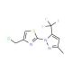 4-(Chloromethyl)-2-[3-methyl-5-(trifluoromethyl)-1H-pyrazol-1-yl]-1,3-thiazole - chemical structure image