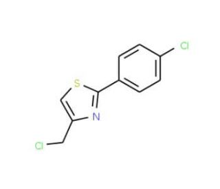 4-(Chloromethyl)-2-(4-chlorophenyl)-1,3-thiazole (CAS 17969-22-1) - chemical structure image
