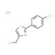 4-(chloromethyl)-2-(4-chlorophenyl)-1,3-thiazole hydrochloride (CAS 17969-22-1 (non-salt)) - chemical structure image
