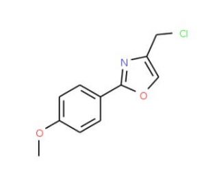 4-(chloromethyl)-2-(4-methoxyphenyl)-1,3-oxazole - chemical structure image