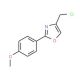 4-(chloromethyl)-2-(4-methoxyphenyl)-1,3-oxazole - chemical structure image