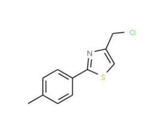 4-(Chloromethyl)-2-(4-methylphenyl)-1,3-thiazole (CAS 35199-18-9) - chemical structure image
