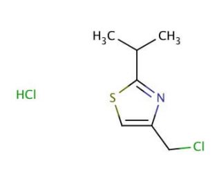 4-(Chloromethyl)-2-isopropyl]-4-thiazolyl, Hydrochloride Salt (CAS 65386-28-9) - chemical structure image