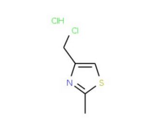 4-Chloromethyl-2-methylthiazole hydrochloride (CAS 39238-07-8) - chemical structure image
