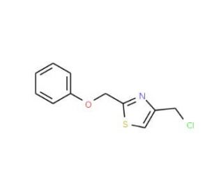 4-(chloromethyl)-2-(phenoxymethyl)-1,3-thiazole - chemical structure image