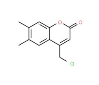 4-Chloromethyl-6,7-dimethyl-chromen-2-one (CAS 146463-74-3) - chemical structure image