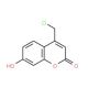 4-Chloromethyl-7-hydroxy-2H-chromen-2-one (CAS 25392-41-0) - chemical structure image