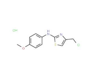 4-(chloromethyl)-N-(4-methoxyphenyl)-1,3-thiazol-2-amine hydrochloride - chemical structure image
