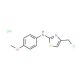 4-(chloromethyl)-N-(4-methoxyphenyl)-1,3-thiazol-2-amine hydrochloride - chemical structure image