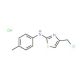 4-(chloromethyl)-N-(4-methylphenyl)-1,3-thiazol-2-amine hydrochloride (CAS 33188-18-0) - chemical structure image