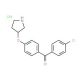 (4-Chlorophenyl)[4-(3-pyrrolidinyloxy)phenyl]-methanone hydrochloride - chemical structure image