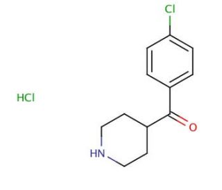 (4-Chlorophenyl)-4-piperidinyl-methanone, Hydrochloride (CAS 55695-51-7) - chemical structure image