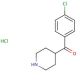 (4-Chlorophenyl)-4-piperidinyl-methanone, Hydrochloride (CAS 55695-51-7) - chemical structure image