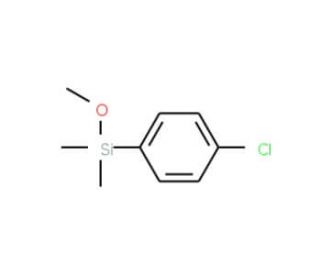 (4-Chlorophenyl)methoxydimethylsilane (CAS 62244-44-4) - chemical structure image