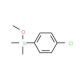 (4-Chlorophenyl)methoxydimethylsilane (CAS 62244-44-4) - chemical structure image