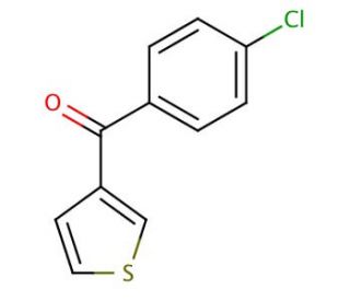 (4-chlorophenyl)(thiophen-3-yl)methanone (CAS 896618-56-7) - chemical structure image