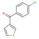 (4-chlorophenyl)(thiophen-3-yl)methanone (CAS 896618-56-7) - chemical structure image