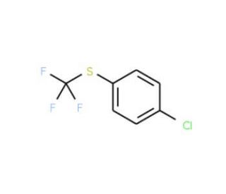 4-Chlorophenyl trifluoromethyl sulfide (CAS 407-16-9) - chemical structure image