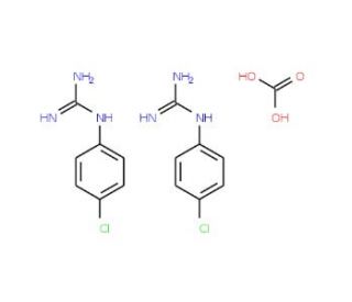 4-Chlorophenylguanidine carbonate (CAS 61705-88-2) - chemical structure image