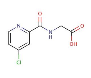 {[(4-chloropyridin-2-yl)carbonyl]amino}acetic acid - chemical structure image