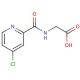 {[(4-chloropyridin-2-yl)carbonyl]amino}acetic acid - chemical structure image