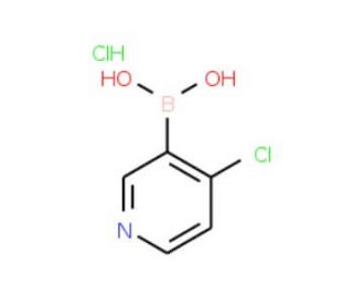 4-Chloropyridine-3-boronic acid , HCl (CAS 1072945-69-7) - chemical structure image