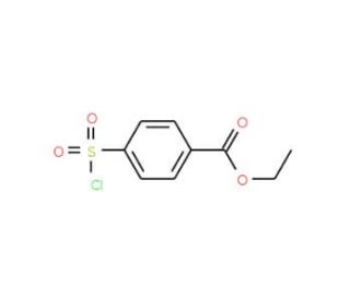 4-Chlorosulfonyl-benzoic acid ethyl ester (CAS 10486-51-8) - chemical structure image