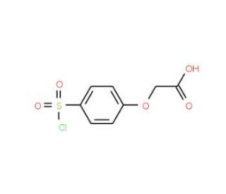 [4-(chlorosulfonyl)phenoxy]acetic acid - chemical structure image
