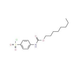 (4-Chlorosulfonyl-phenyl)-carbamic acid octyl ester - chemical structure image