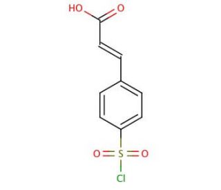 4-Chlorosulfonylcinnamic Acid (CAS 17641-30-4) - chemical structure image