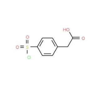 4-Chlorosulfonylphenylacetic Acid (CAS 22958-99-2) - chemical structure image