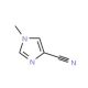 4-Cyano-1-methyl-1H-imidazole (CAS 66121-69-5) - chemical structure image