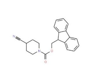 4-Cyano-1-N-Fmoc-piperidine (CAS 391248-16-1) - chemical structure image