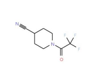 4-Cyano-1-(trifluoroacetyl)piperidine (CAS 77940-79-5) - chemical structure image