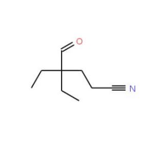 4-Cyano-2,2-diethylbutyraldehyde (CAS 2938-69-4) - chemical structure image