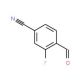 4-Cyano-2-fluorobenzaldehyde (CAS 105942-10-7) - chemical structure image