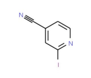 4-Cyano-2-iodopyridine (CAS 114821-24-8) - chemical structure image